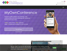 Tablet Screenshot of myownconference.com